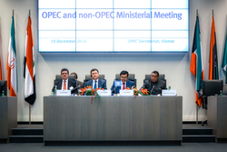 The First OPEC and non-OPEC Ministerial Meeting was held on 10 December 2016 in Vienna, Austria