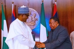 OPEC Secretary General with HE Muhammadu Buhari, President of Nigeria