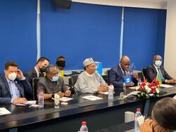 OPEC Secretary General with HE Itoua and accompanying delegation
