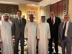 OPEC Secretary General with HE Suhail Mohamed Al Mazrouei, UAE’s Minister of Energy and Infrastructure, and other dignitaries