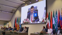 HE Mohamed Arkab, Algeria’s Minister of Energy and President of the OPEC Conference, delivers his opening address