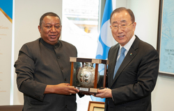 HE Mohammad Sanusi Barkindo, OPEC Secretary General, and HE Ban Ki-moon, former UN Secretary General