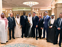 Group photo of OPEC and non-OPEC officials taken at the 16th JMMC meeting in Abu Dhabi