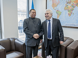 HE Mohammad Sanusi Barkindo, OPEC Secretary General (l); with Dr. Fatih Birol, IEA Executive Director