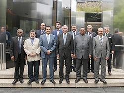 HE Barkindo, OPEC Secretary General and HE Voronkov, Russia's Ambassador in Vienna, pictured with OPEC Secretariat officials