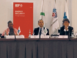 HE Barkindo, OPEC Secretary General, attends the symposium in Riyadh, Saudi Arabia