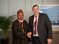 HE Barkindo (l) with Mr. Patrick Pouyanné, Chairman & CEO of Total S.A.