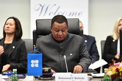 HE Mohammad Sanusi Barkindo, OPEC Secretary General, delivers his welcoming remarks
